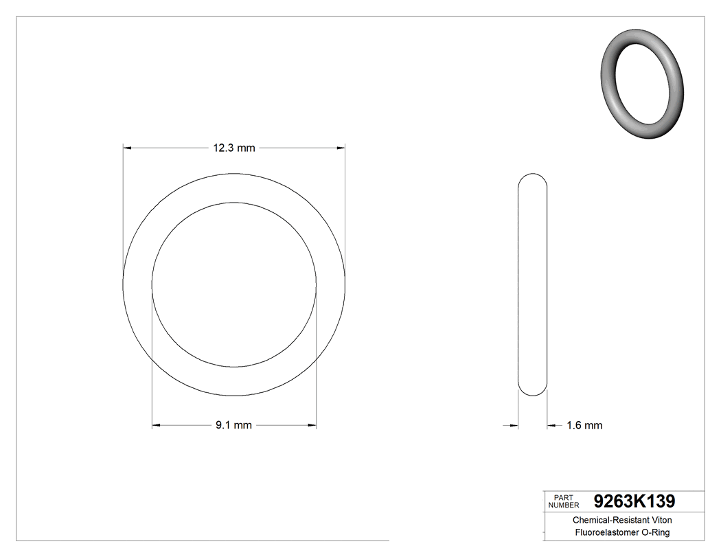 Technical drawing - 9263K139